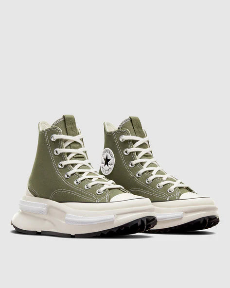 Converse Men Round-Toe Lace-Up Sneakers - Olive