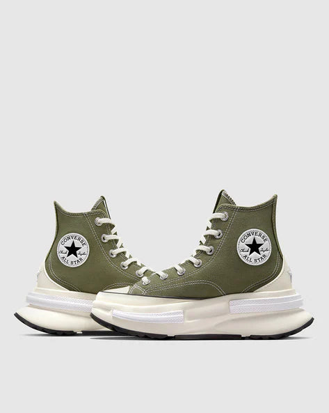 Converse Men Round-Toe Lace-Up Sneakers - Olive