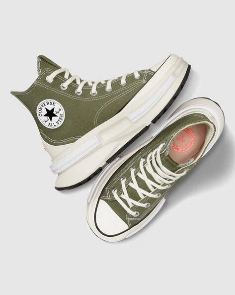 Converse Men Round-Toe Lace-Up Sneakers - Olive